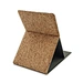 Square cork portable folding makeup mirror
